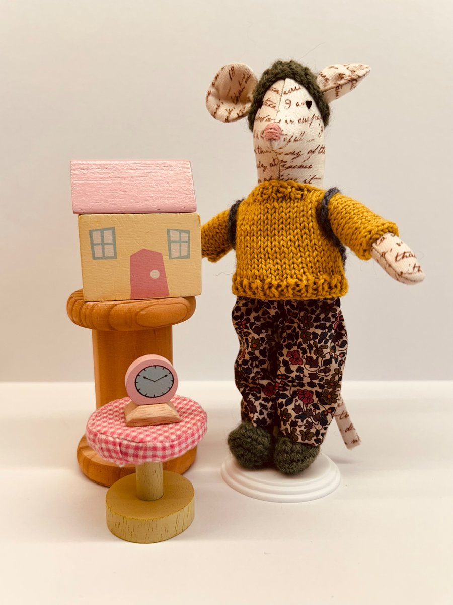 Handmade Little Fabric Mouse 
