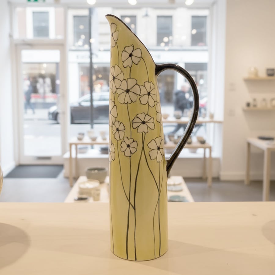 'Full Bloom' Jug - handmade ceramic