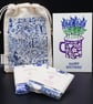 Dusk Birthday Gift Aromatherapy Wax Melts, William Morris Bag & Handmade Card