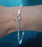 Silver Hallmarked Forged Link Bracelet - Image 7