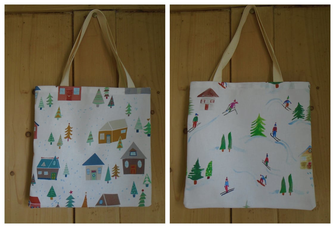 Small Double sided Bag Winter Scenes