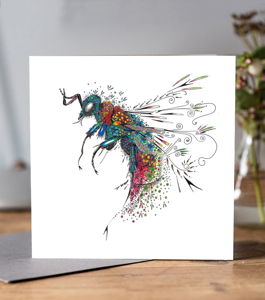 Cuckoo Wasp greeting card 