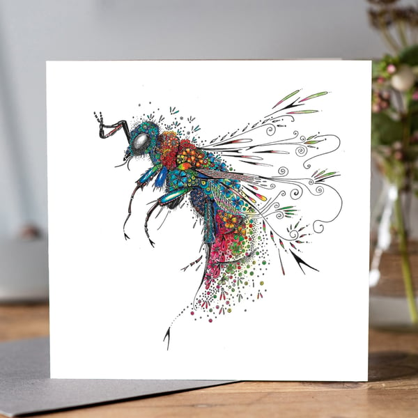 Cuckoo Wasp greeting card 