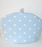 Tea Cosy Green Polka Dot Light Blue