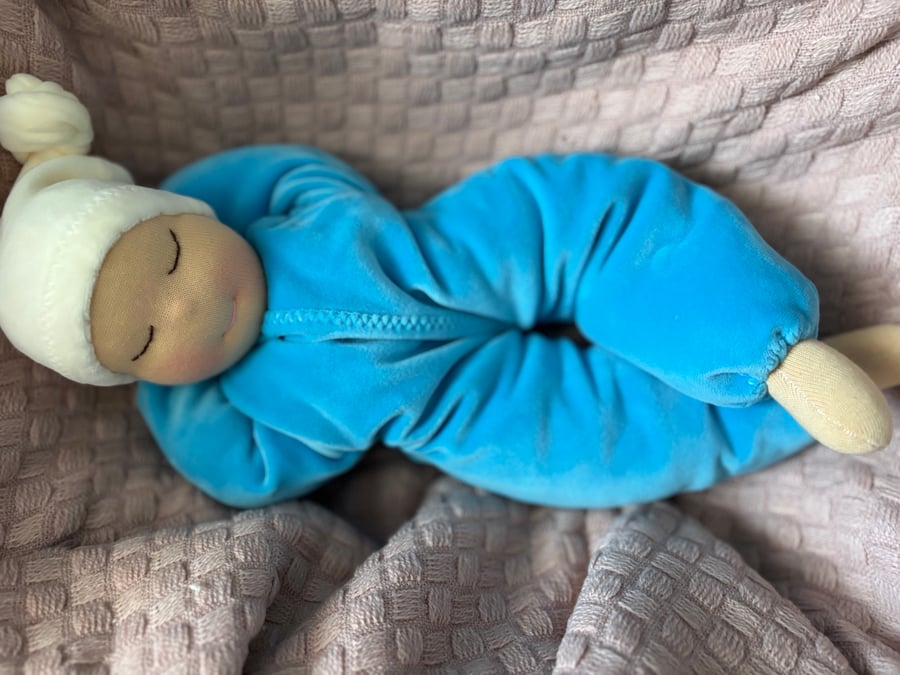 Handmade soft body Waldorf baby doll