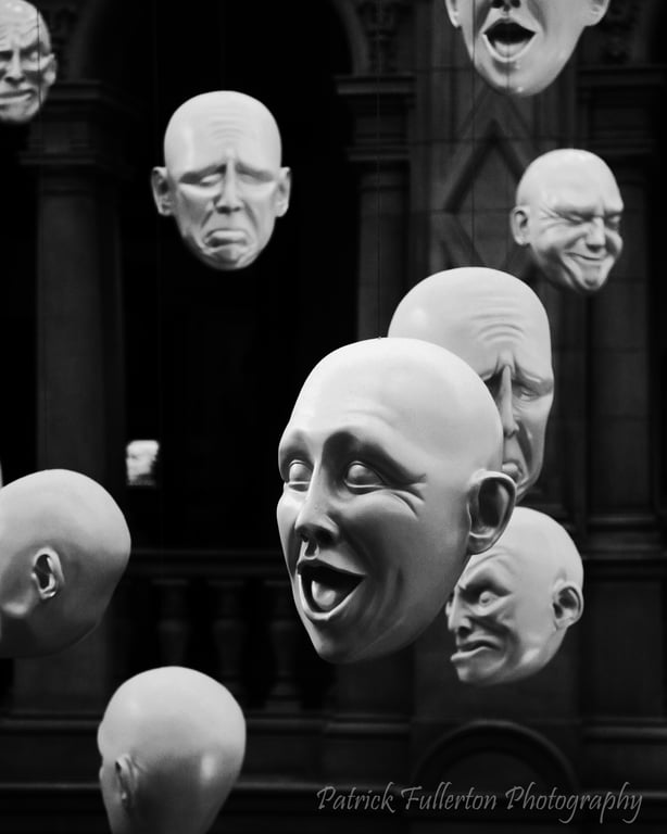 Fine Art Print of Iconic Kelvingrove Art Gallery Glasgow Head Sculpture 
