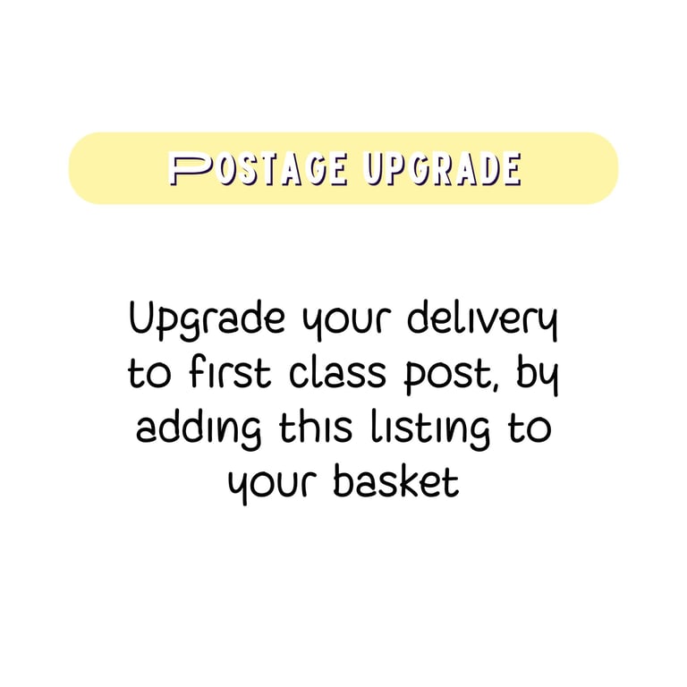 Upgrade your Card Delivery to First Class Post for a Speedy Delivery