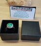Adjustable Green Malachite ring. 925 sterling silver rings for women - Image 5