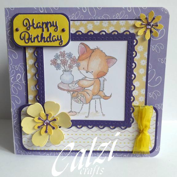 Cute Kitten Cat Birthday Card