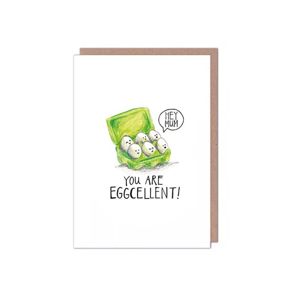 Eggcellent Mother's Day Mum Birthday Card