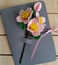 Medium Felt Flowers Card  - Cherry Blossom - Image 1