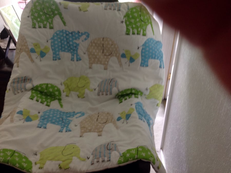 Elephant cot cover
