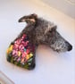 Needle Felted Lurcher Brooch - Image 2