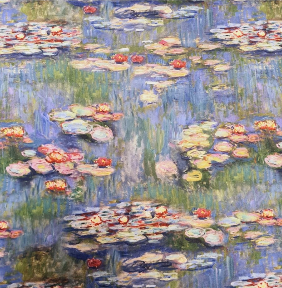 Monet Lillies Water Resistant Tablecloths