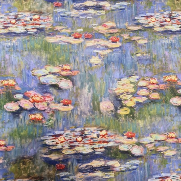 Monet Lillies Water Resistant Tablecloths