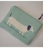 Sausage Dog Zipped Coin Credit Card Size Purse Dachshund - Image 2