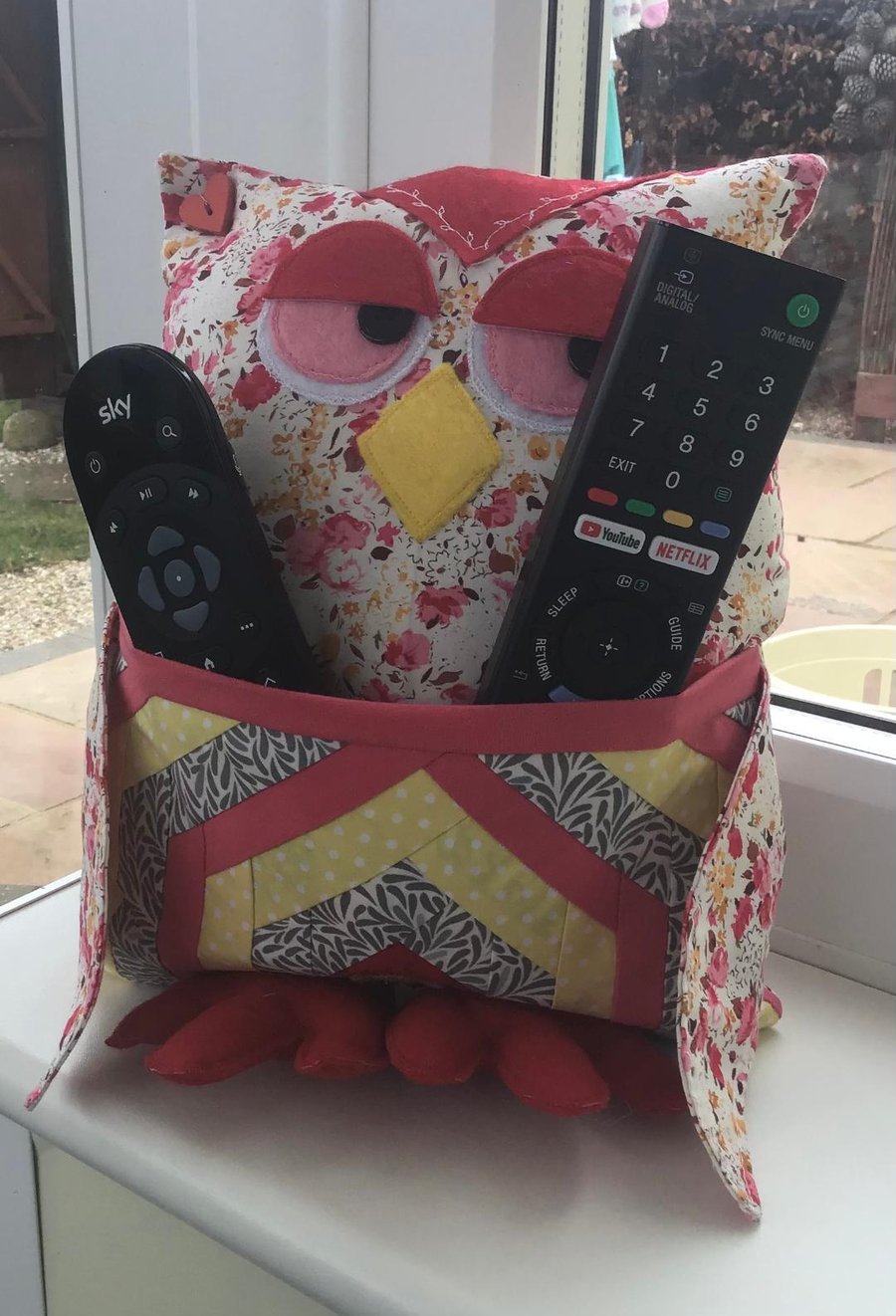 Owl cushion ( for remotes) 