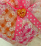 Beautiful bright pink and orange hanging hearts x 2 - Image 4