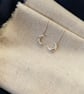 Handmade Sterling Silver Crescent Moon Earrings - Selene