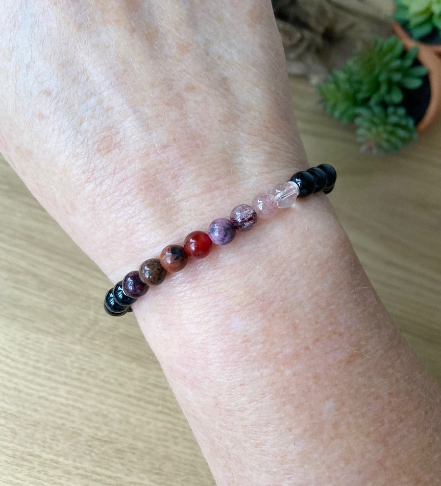 Red Eclipse Blood Moon Bracelet