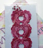 Bookmark, embroidered hearts. Reduced. - Image 2