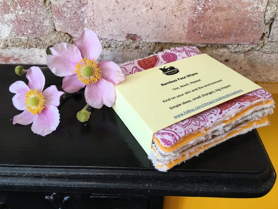 Bamboo Face Wipes - Pack of 6