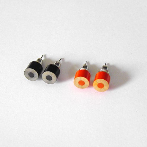 colour pencil ear studs, The Halloween Collection