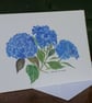 Hydrangea greetings card. - Image 1