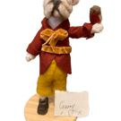 Meet Garry, a dapper bulldog in a russet wool coat and Bob the Robin