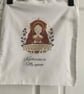 Katherine of Aragon Tote Bag – "Katherine is My Queen" – Organic Cotton Tudor Gi