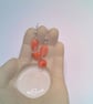 Raspberry Quartz Drop Bead and Chip Necklace and Earrings, Gift for Her - Image 7