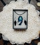 Gothic coffin necklace and earring set