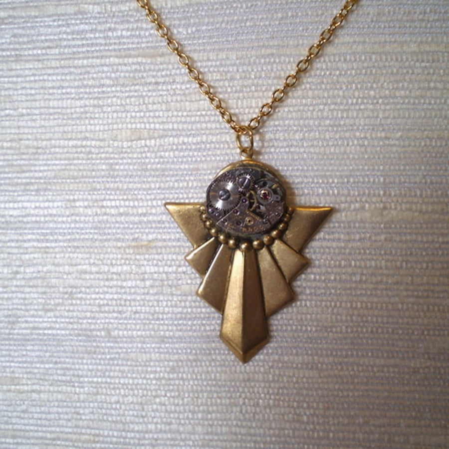 Art Deco Steampunk "At The Ritz" Necklace