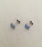 Beautiful Faux Opal Square Ear Studs - Image 2