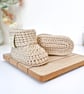Born in 2027 Crochet Baby Booties – New Baby Keepsake Gift - Image 2