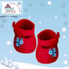Reserved for Diane - Embroidered Red Mary Jane Shoes