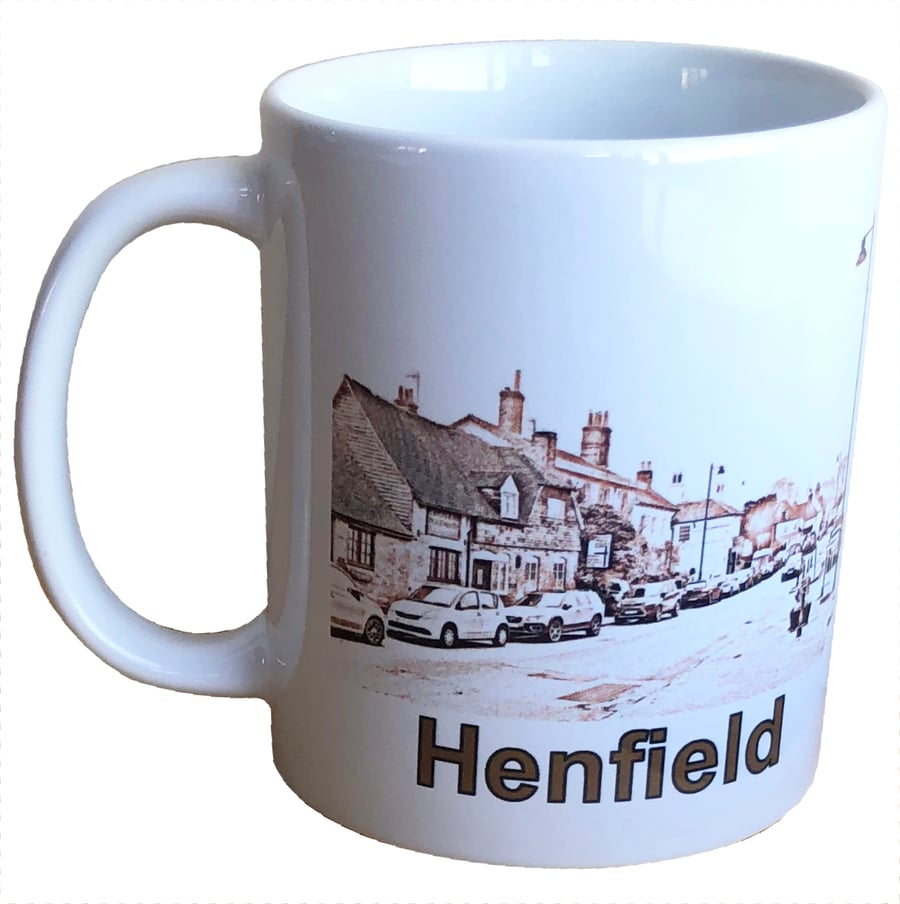 Henfield Village, Sussex - 11oz Ceramic Mug 