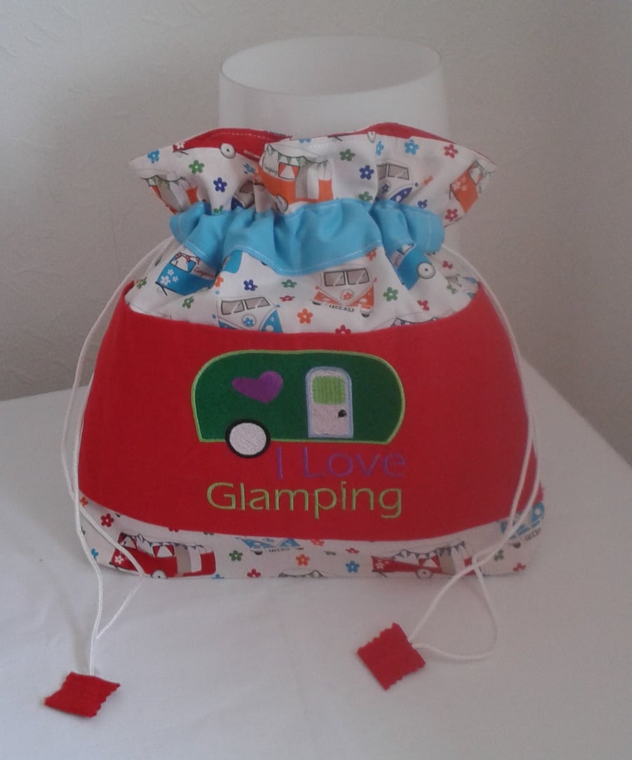 "I LOVE GLAMPING"   TOILETRY BAG