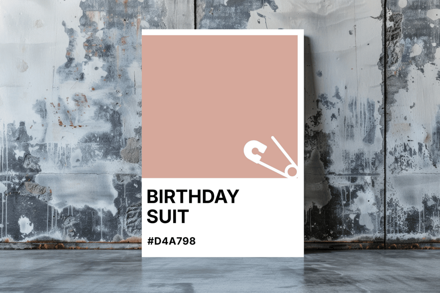BIRTHDAY SUIT Greeting Card – Colour Swatch Series (A6, Blank Inside)