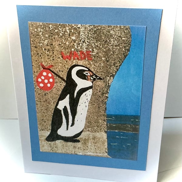 Penguin Design Blank Greetings Card