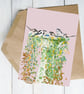 Blank card Longtailed tits garden bird card - Image 3
