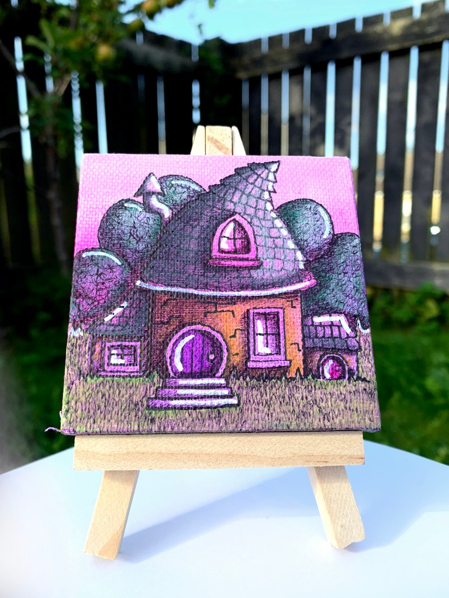 Miniature Original Artwork - Garden House