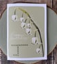 May Birth Flower Card, Lily of the Valley, Birthday Card, Floral Greeting Cards, - Image 4