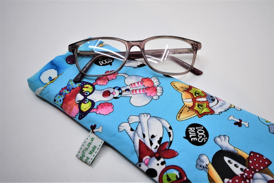 Spectacle case dog print cartoon  unique item