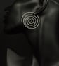 Silver Open Spiral Earring - Image 5