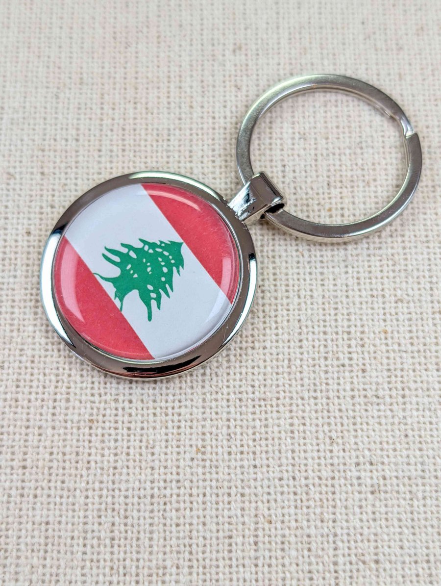 Lebanon Flag Keyring