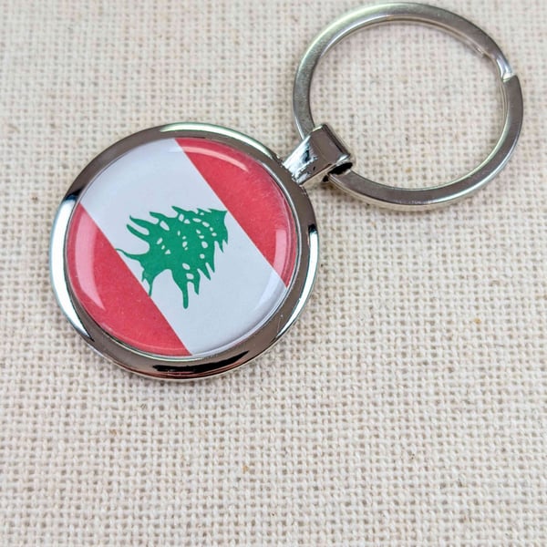 Lebanon Flag Keyring