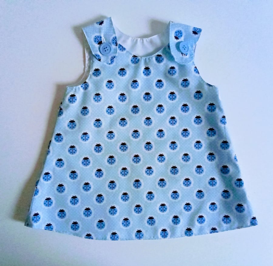 Dress, 3-6 months, A line dress, pinafore, summer dress, ladybirds