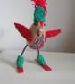Christmas Robin, Fabric Robin, handmade Robin - Image 4
