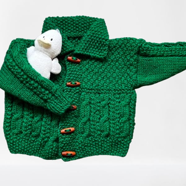 Hand Knitted Cardigan To Fit Age 9 - 18 months 